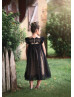 Black Lace Flower Girl Dress Halloween Dress